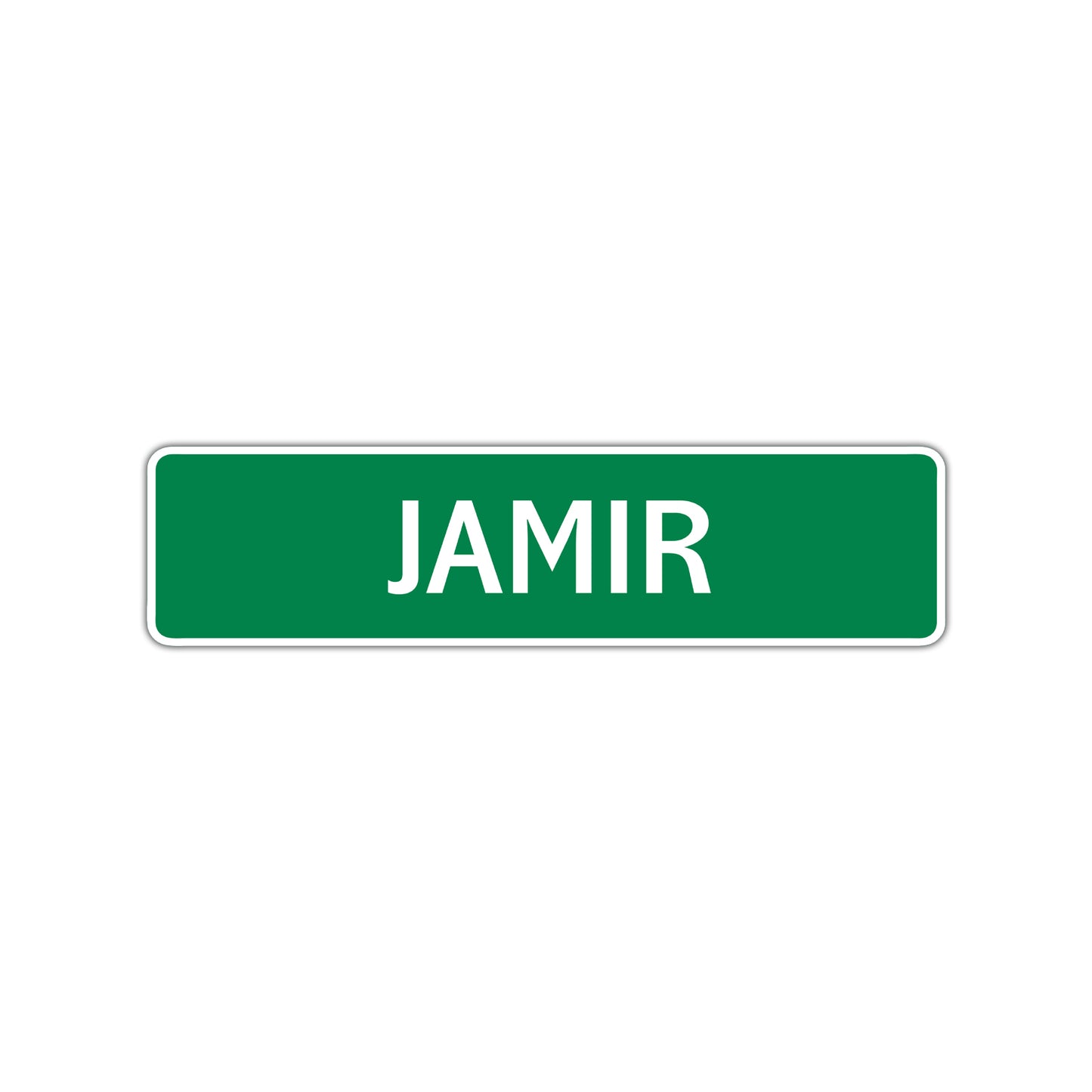 Jamir Street Sign Children Name Room Plate
