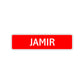 Jamir Street Sign Children Name Room Plate