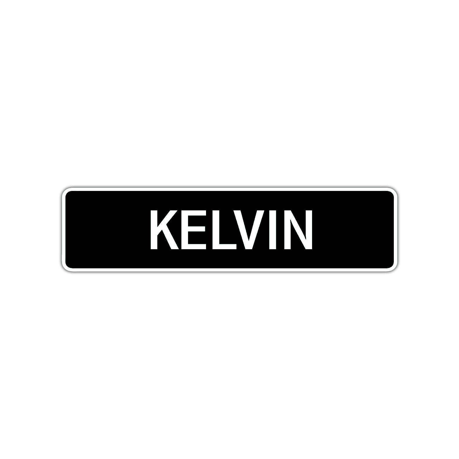 Kelvin Street Sign Children Name Room Plate
