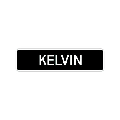 Kelvin Street Sign Children Name Room Plate