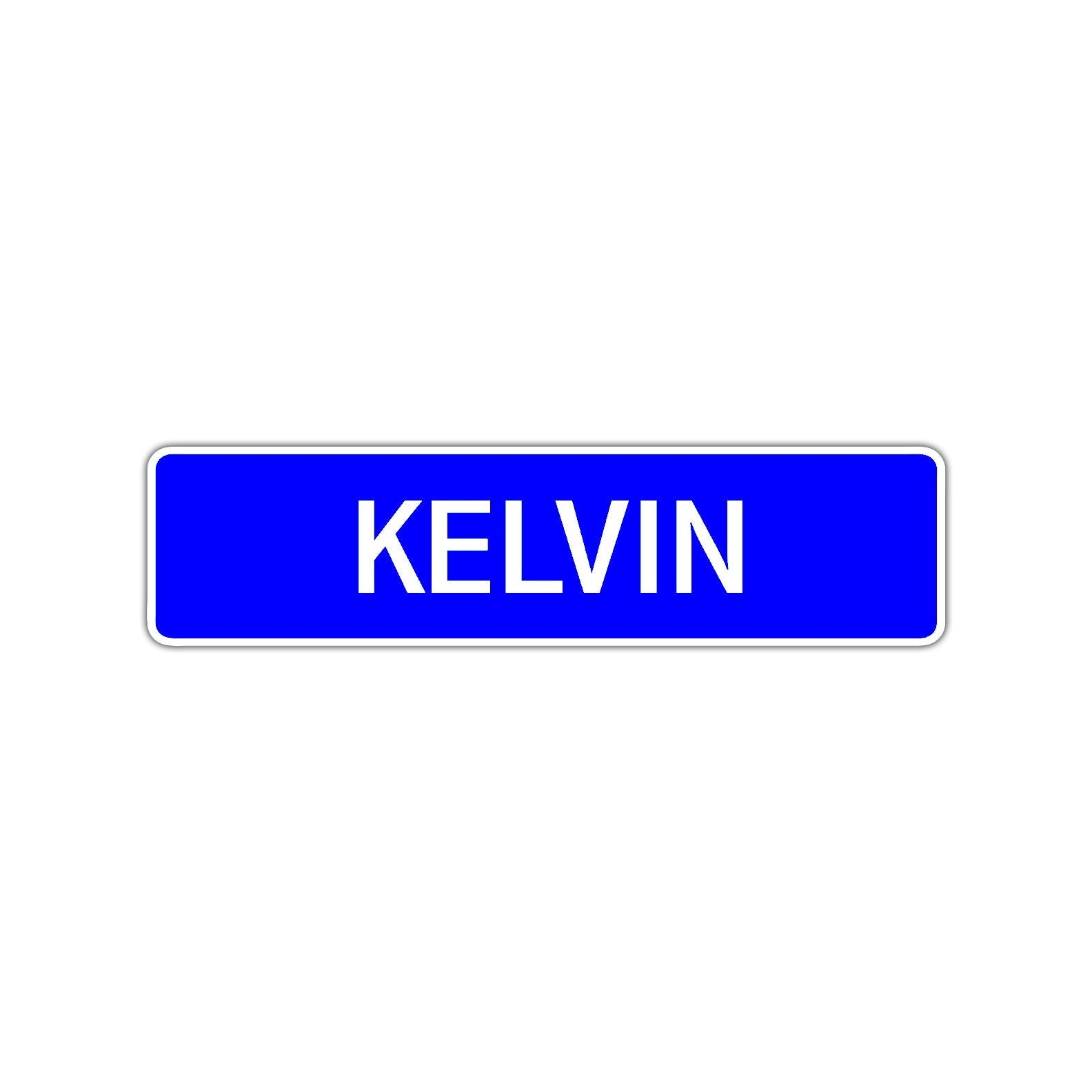 Kelvin Street Sign Children Name Room Plate