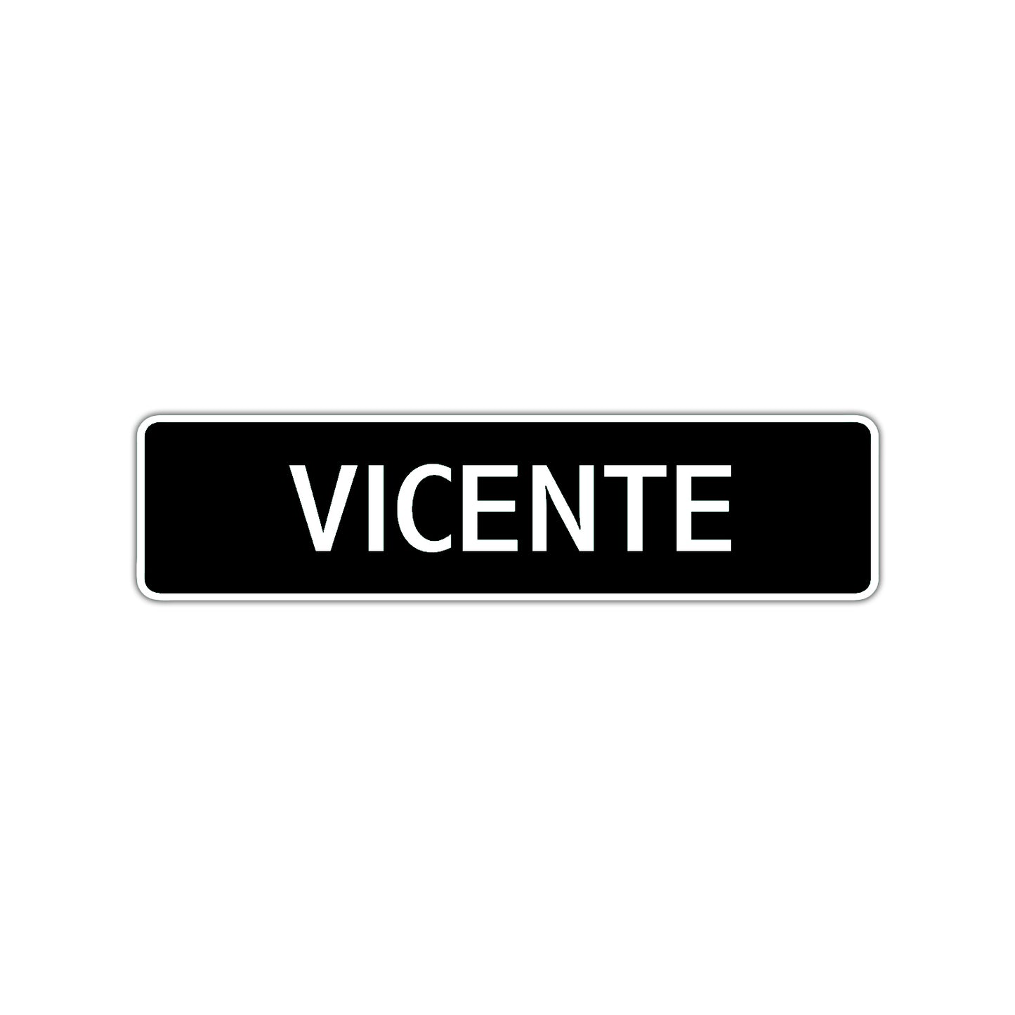 Vicente Street Sign Children Name Room Plate