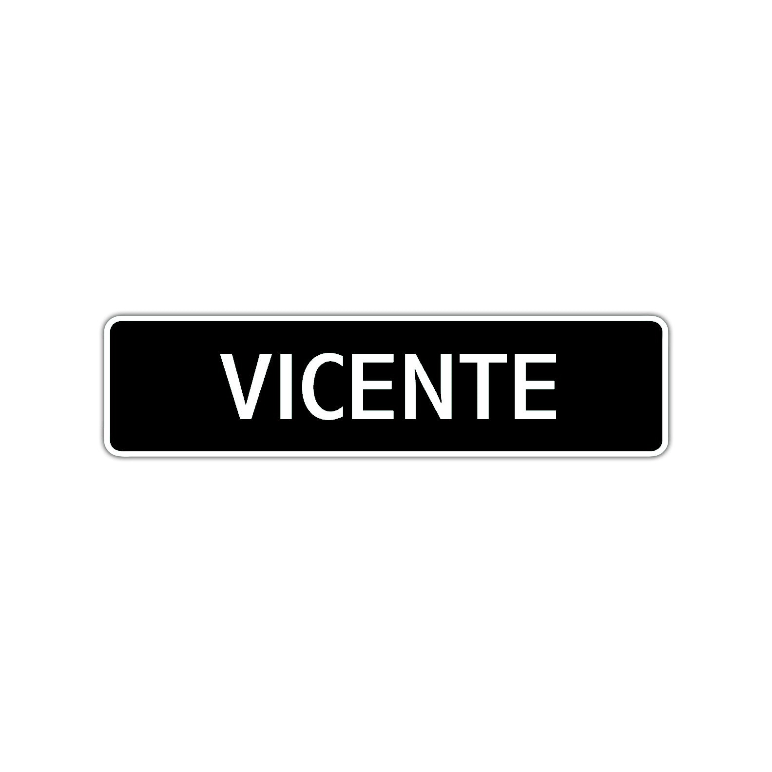 Vicente Street Sign Children Name Room Plate