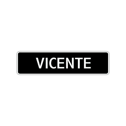 Vicente Street Sign Children Name Room Plate