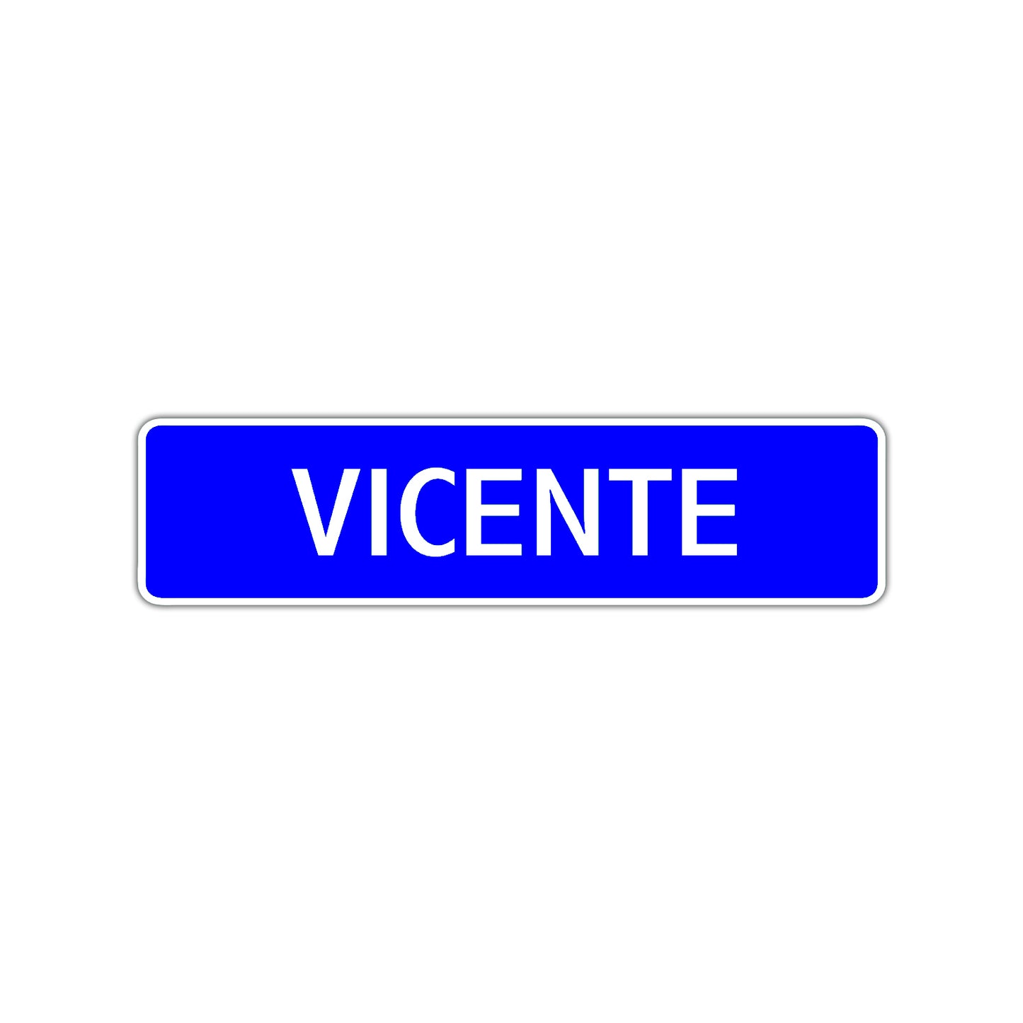 Vicente Street Sign Children Name Room Plate