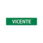 Vicente Street Sign Children Name Room Plate