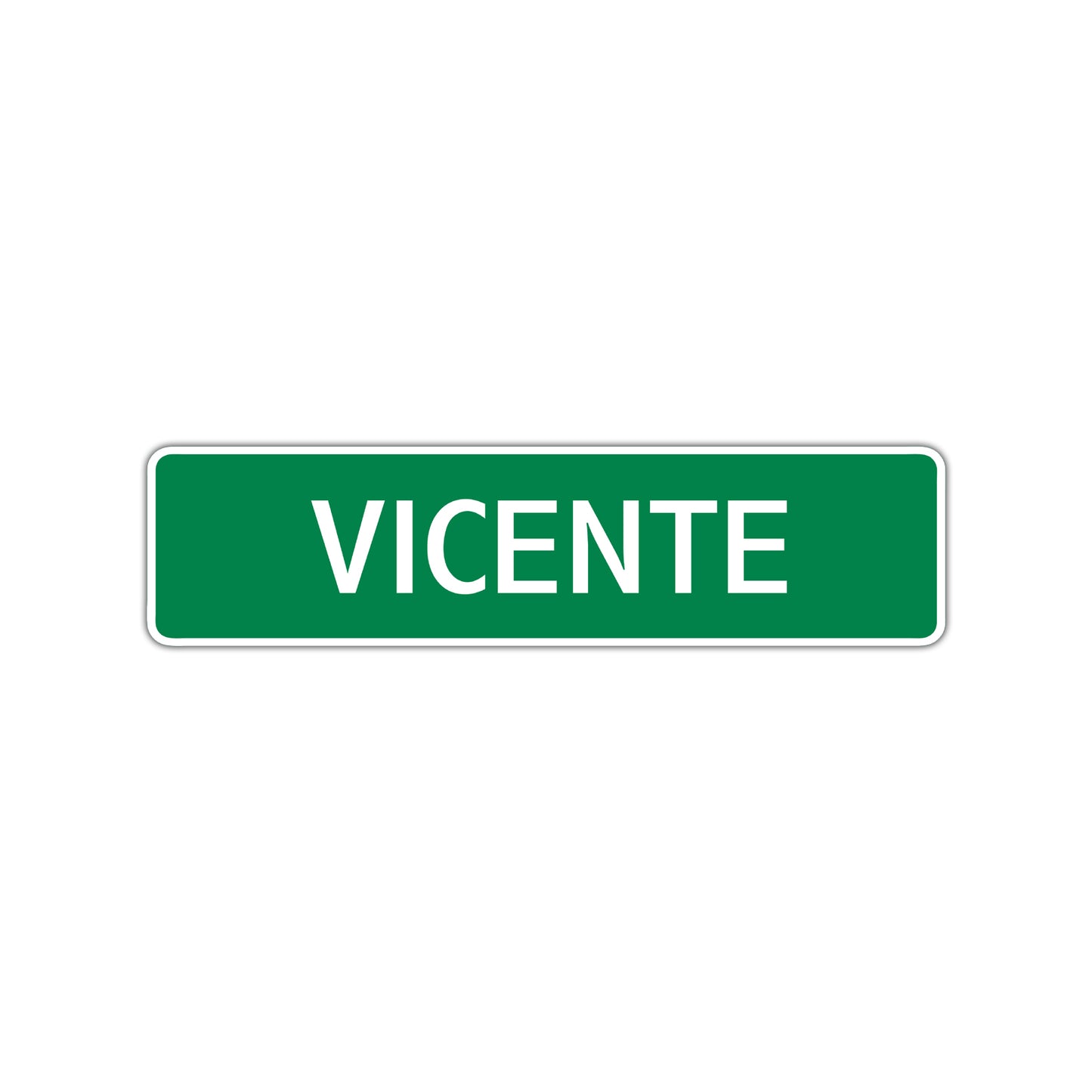 Vicente Street Sign Children Name Room Plate