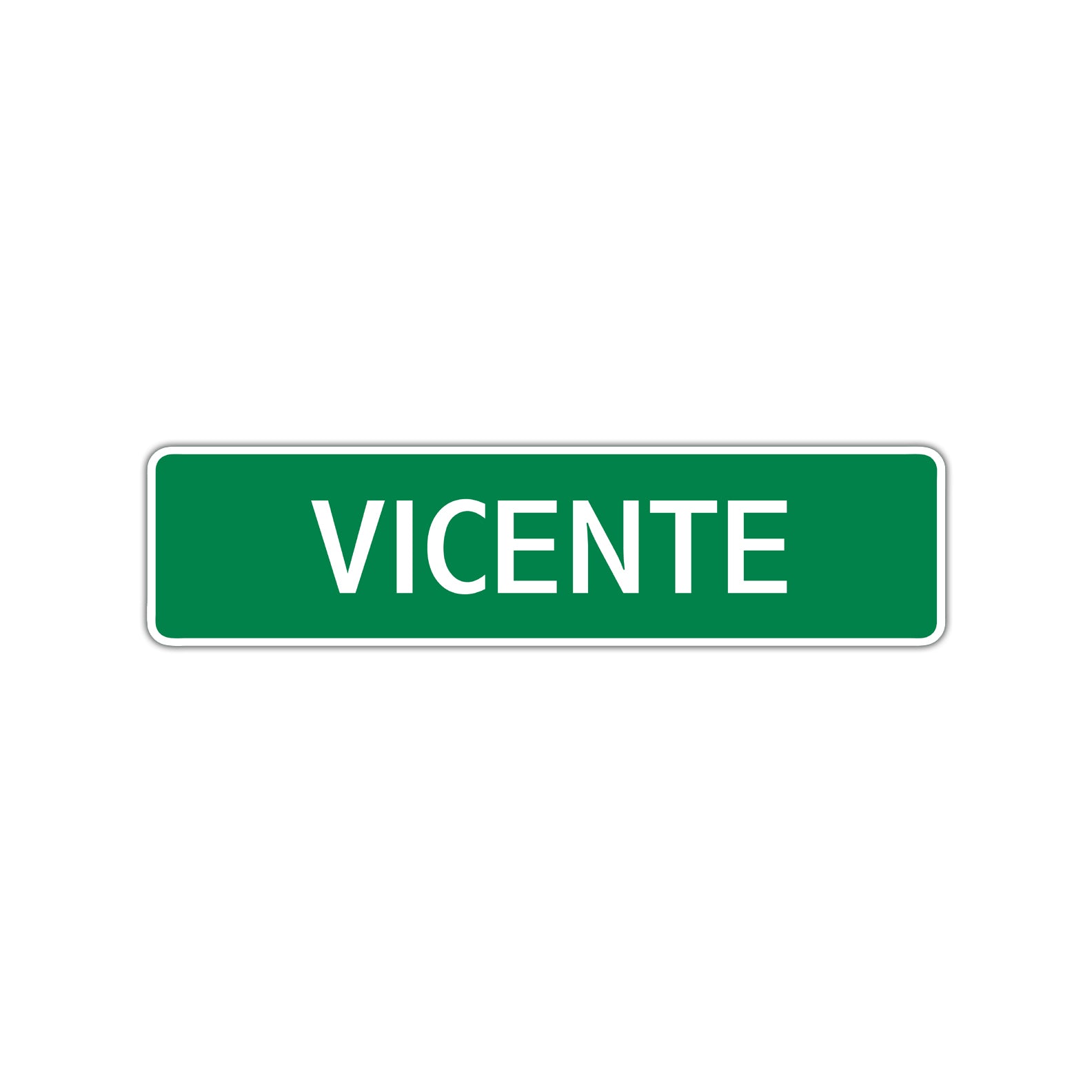 Vicente Street Sign Children Name Room Plate