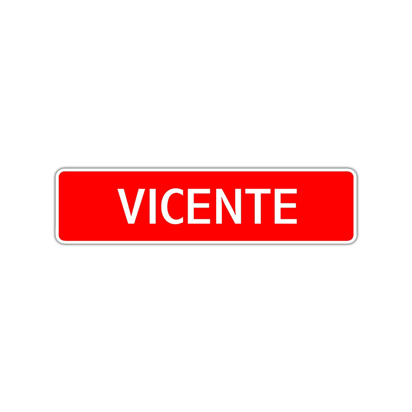 Vicente Street Sign Children Name Room Plate