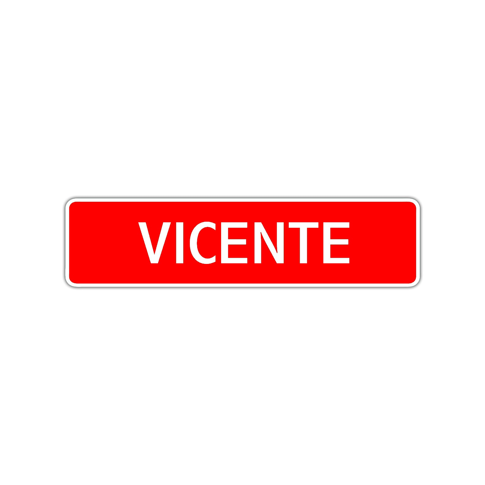 Vicente Street Sign Children Name Room Plate