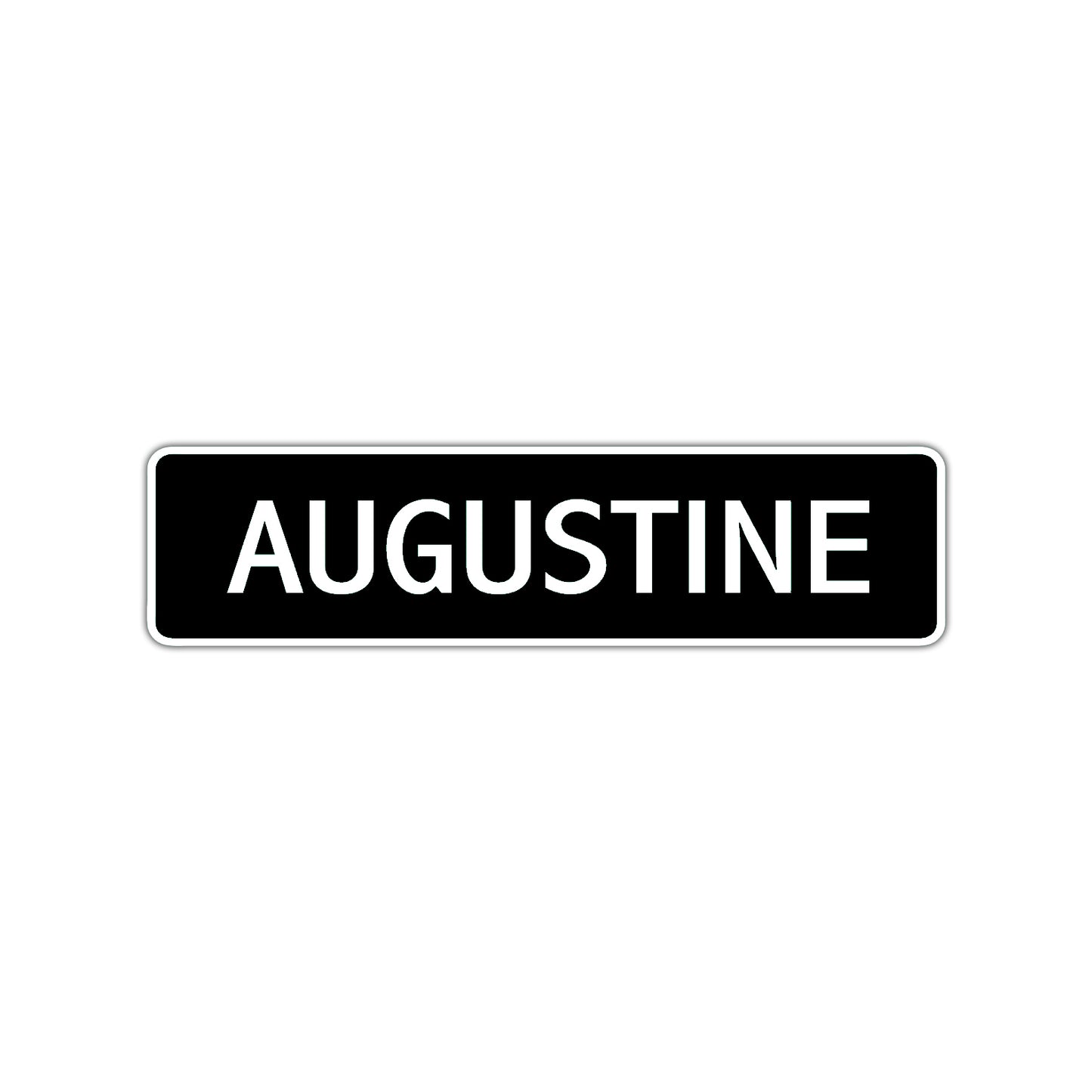 Augustine Street Sign Children Name Room Plate