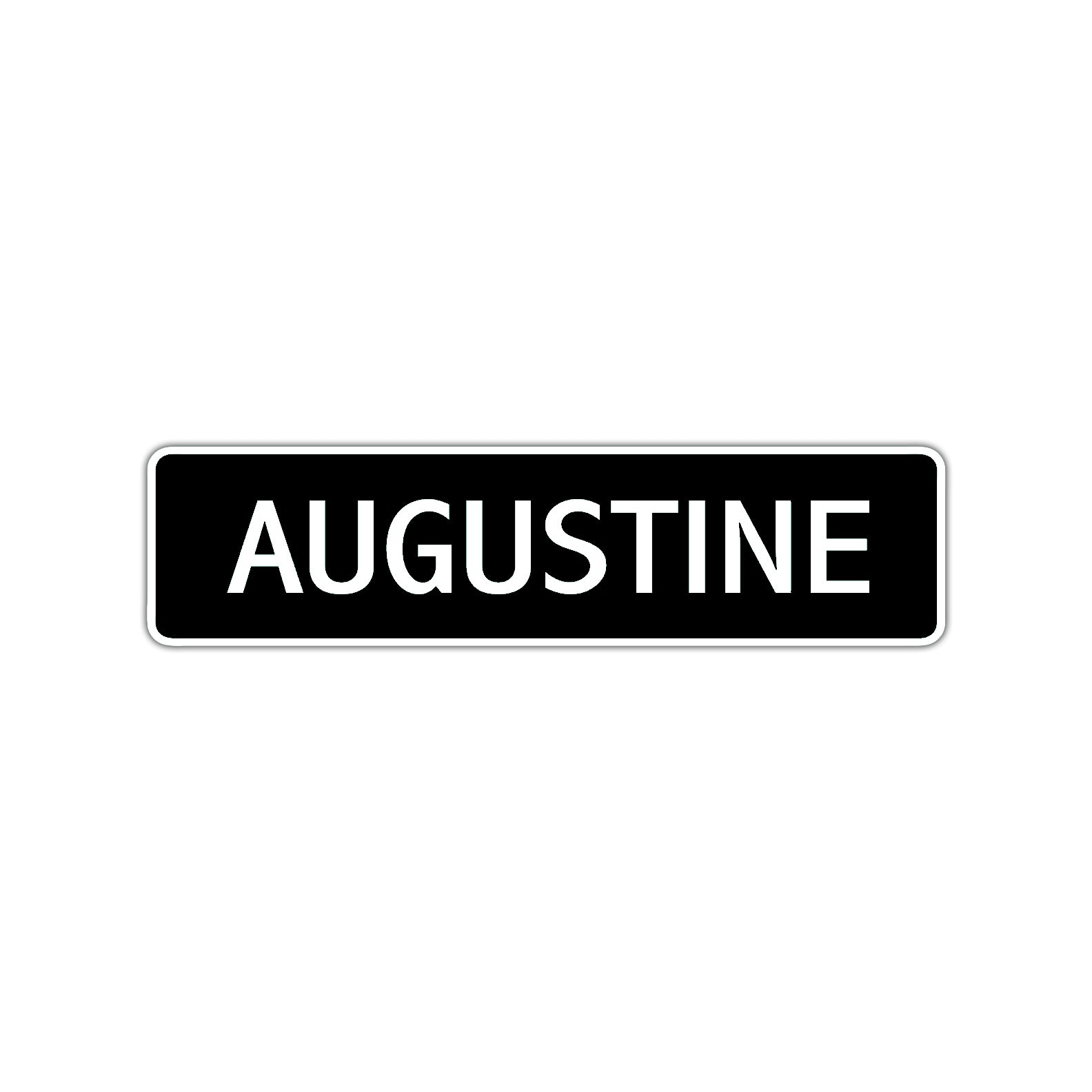 Augustine Street Sign Children Name Room Plate