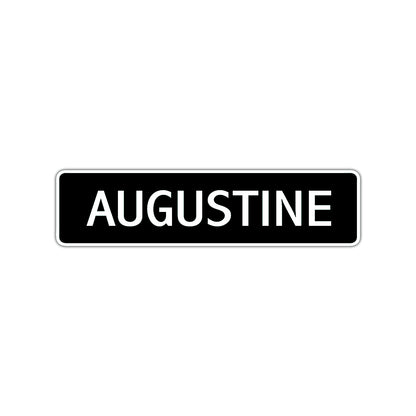 Augustine Street Sign Children Name Room Plate