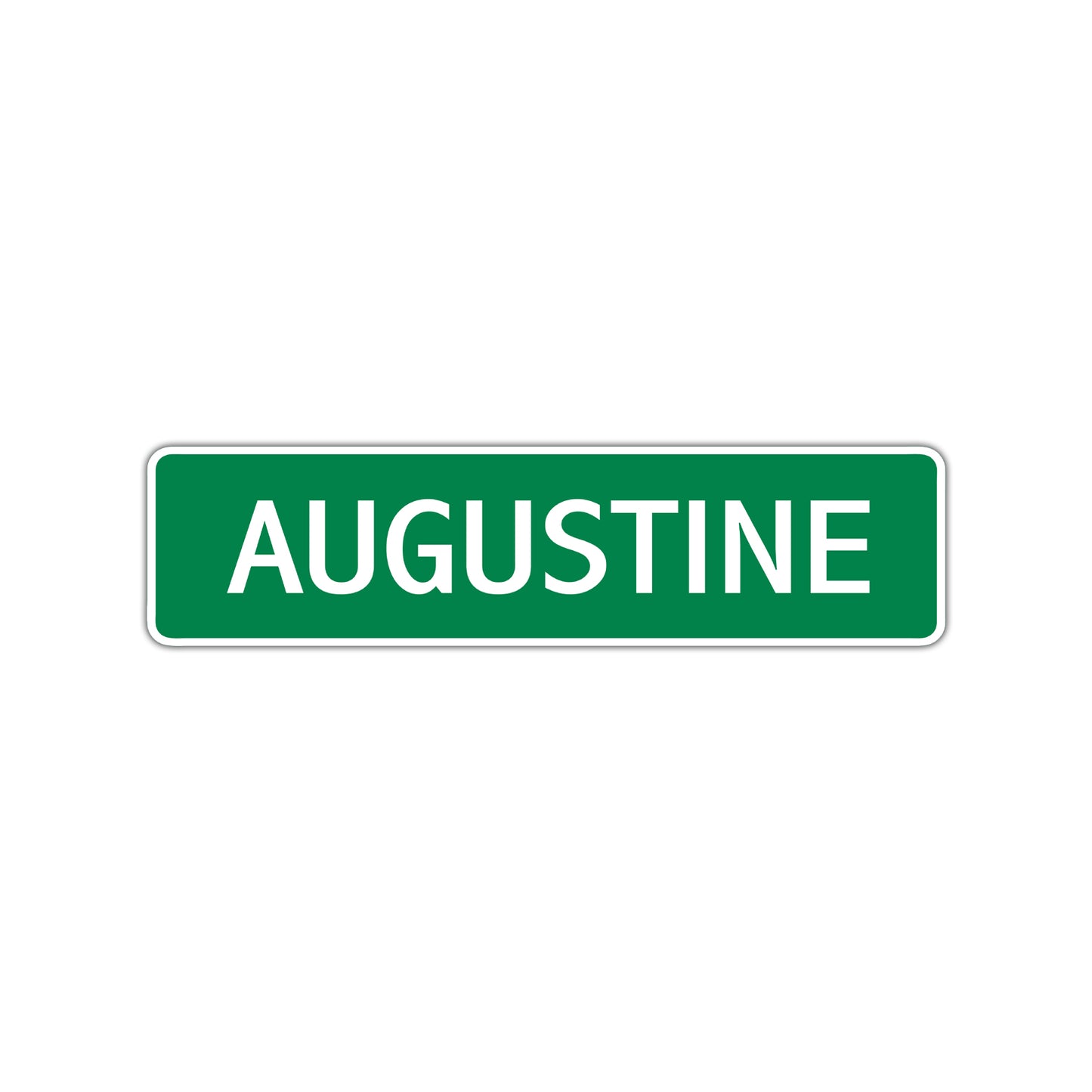 Augustine Street Sign Children Name Room Plate