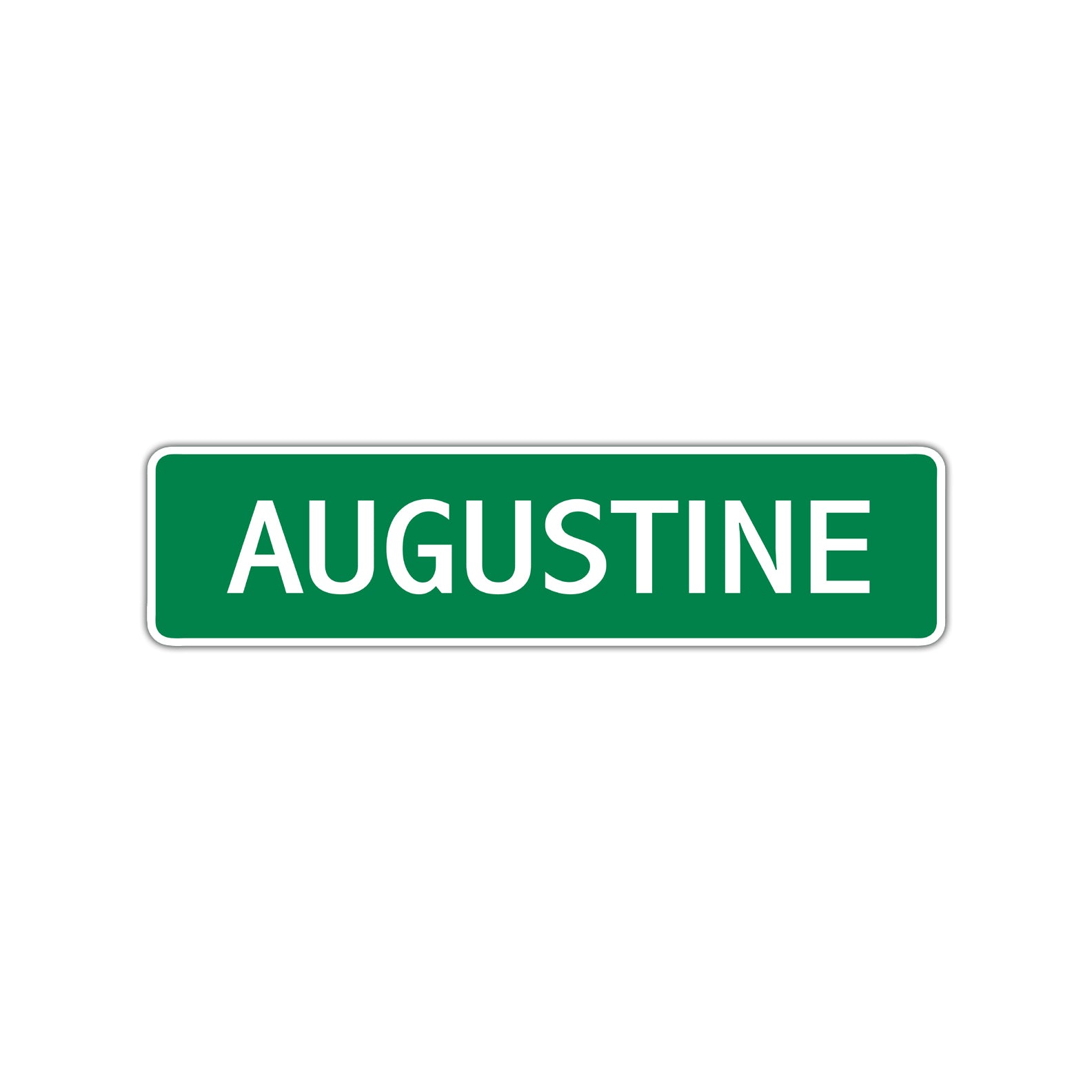 Augustine Street Sign Children Name Room Plate