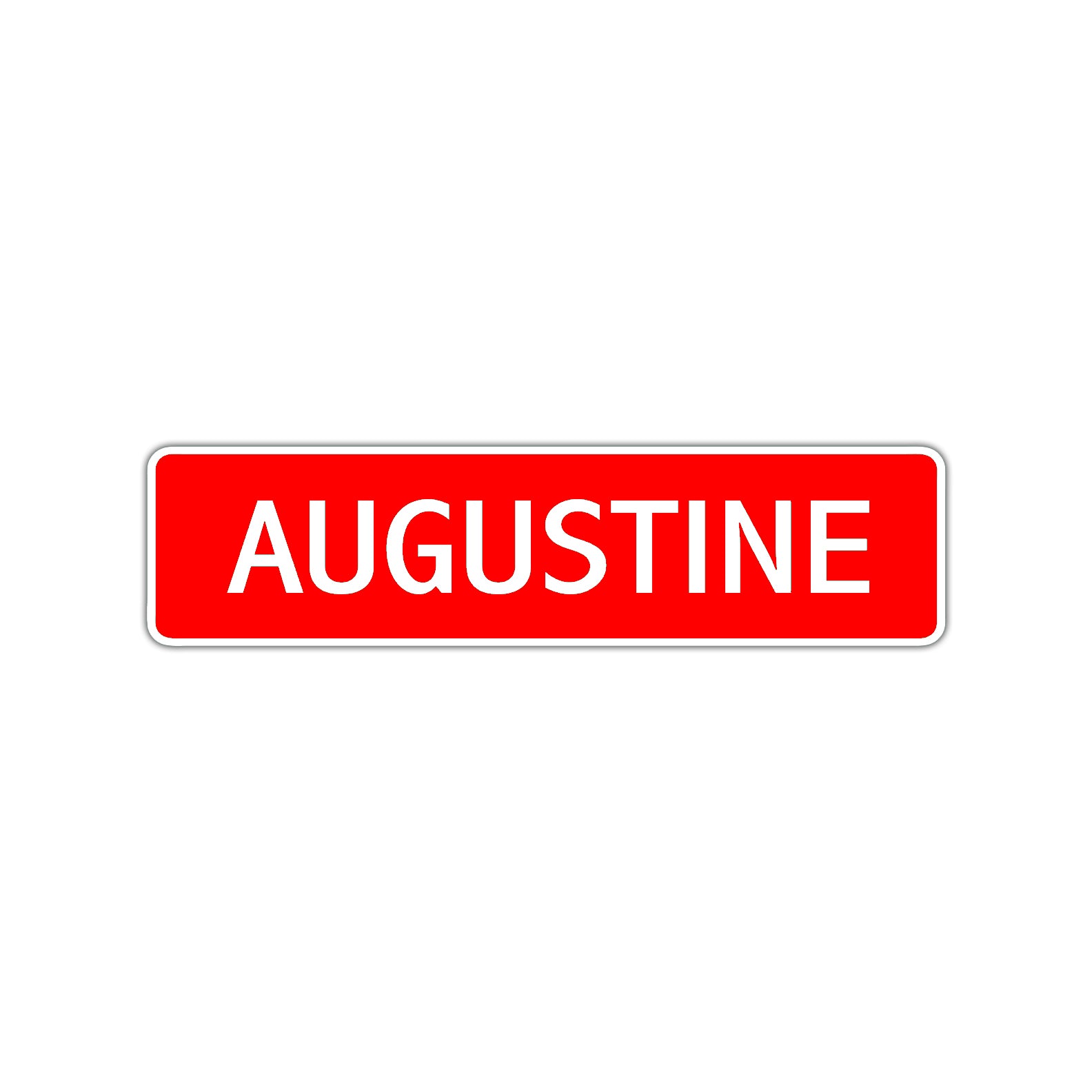 Augustine Street Sign Children Name Room Plate