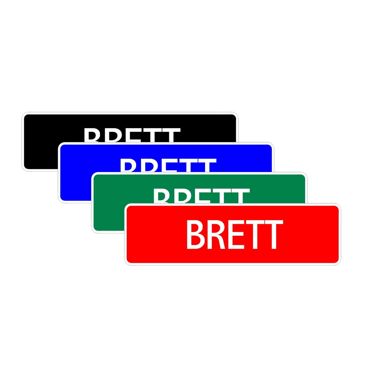 Brett Street Sign Children Name Room Plate