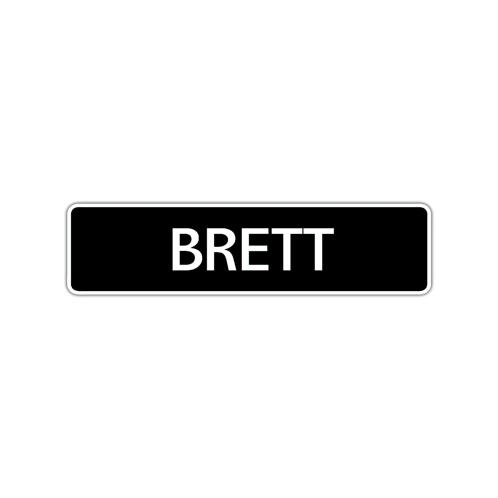 Brett Street Sign Children Name Room Plate