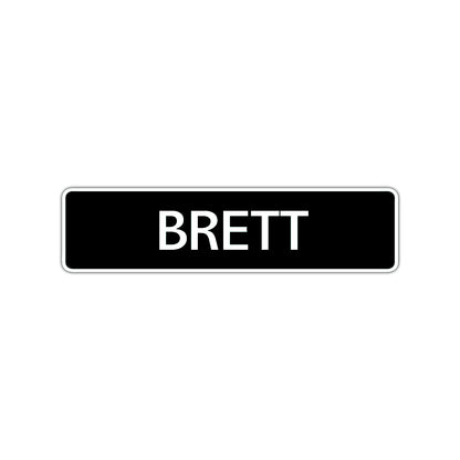 Brett Street Sign Children Name Room Plate