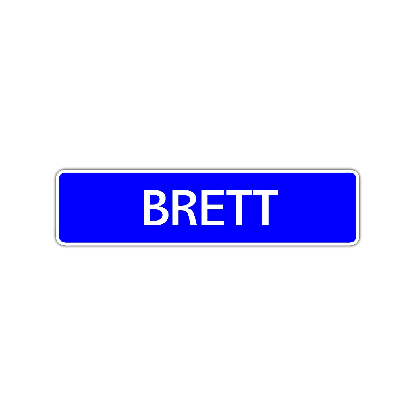 Brett Street Sign Children Name Room Plate