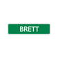 Brett Street Sign Children Name Room Plate