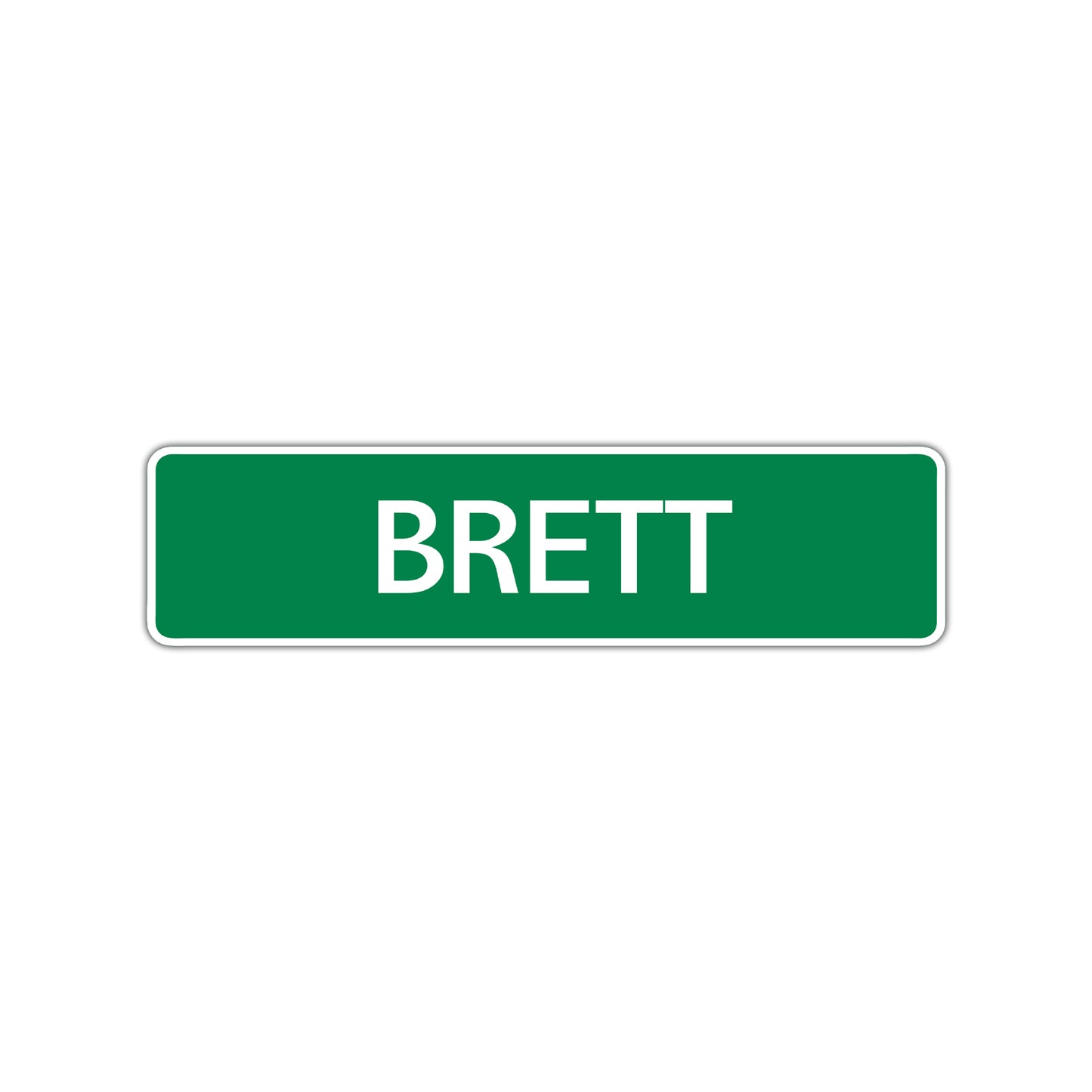 Brett Street Sign Children Name Room Plate
