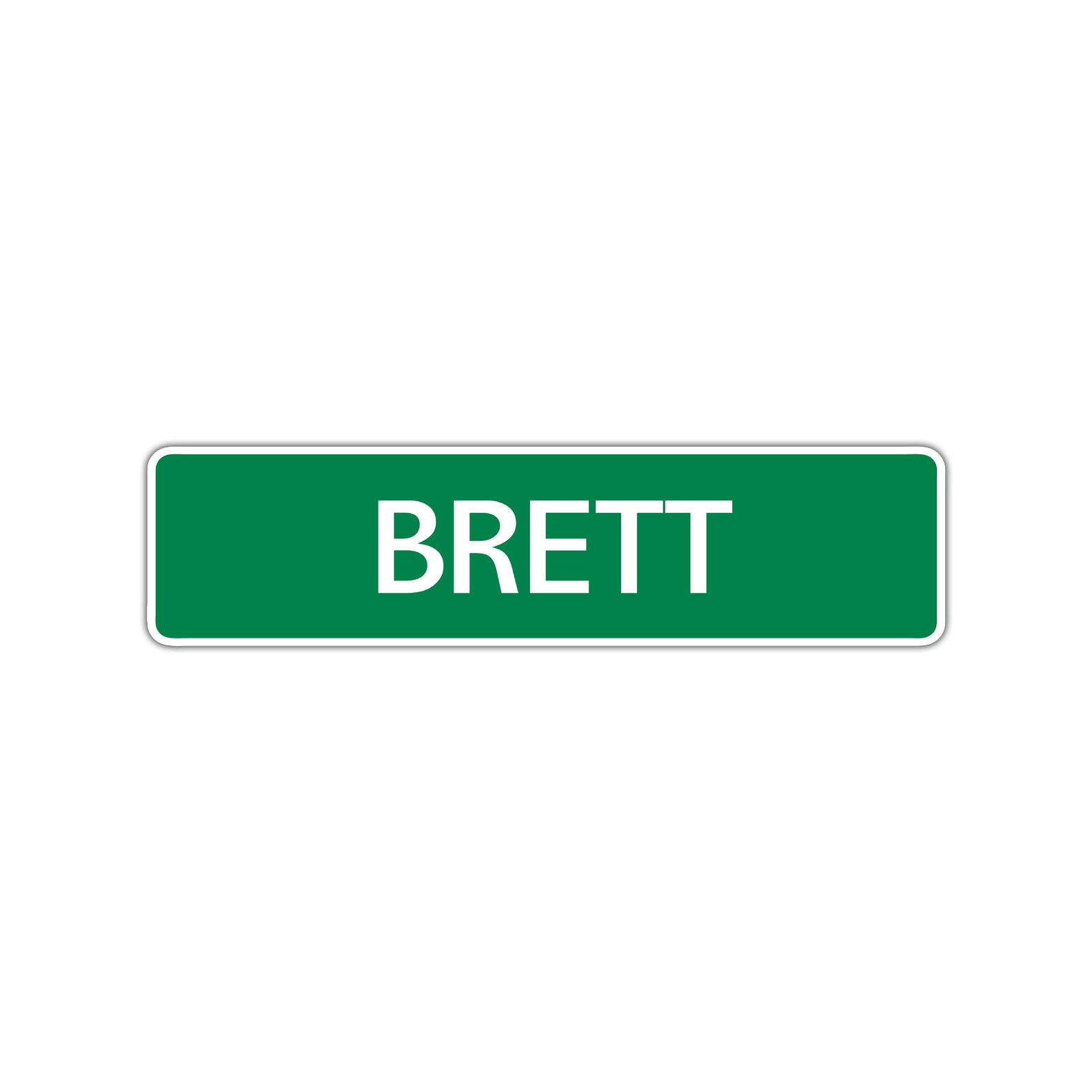 Brett Street Sign Children Name Room Plate