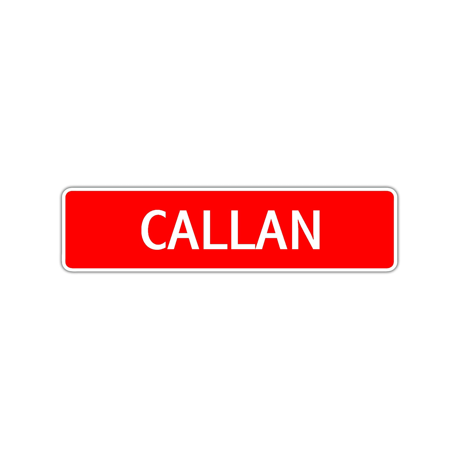 Callan Street Sign Children Name Room Plate