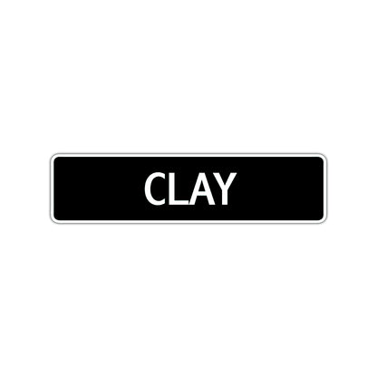 Clay Street Sign Children Name Room Plate