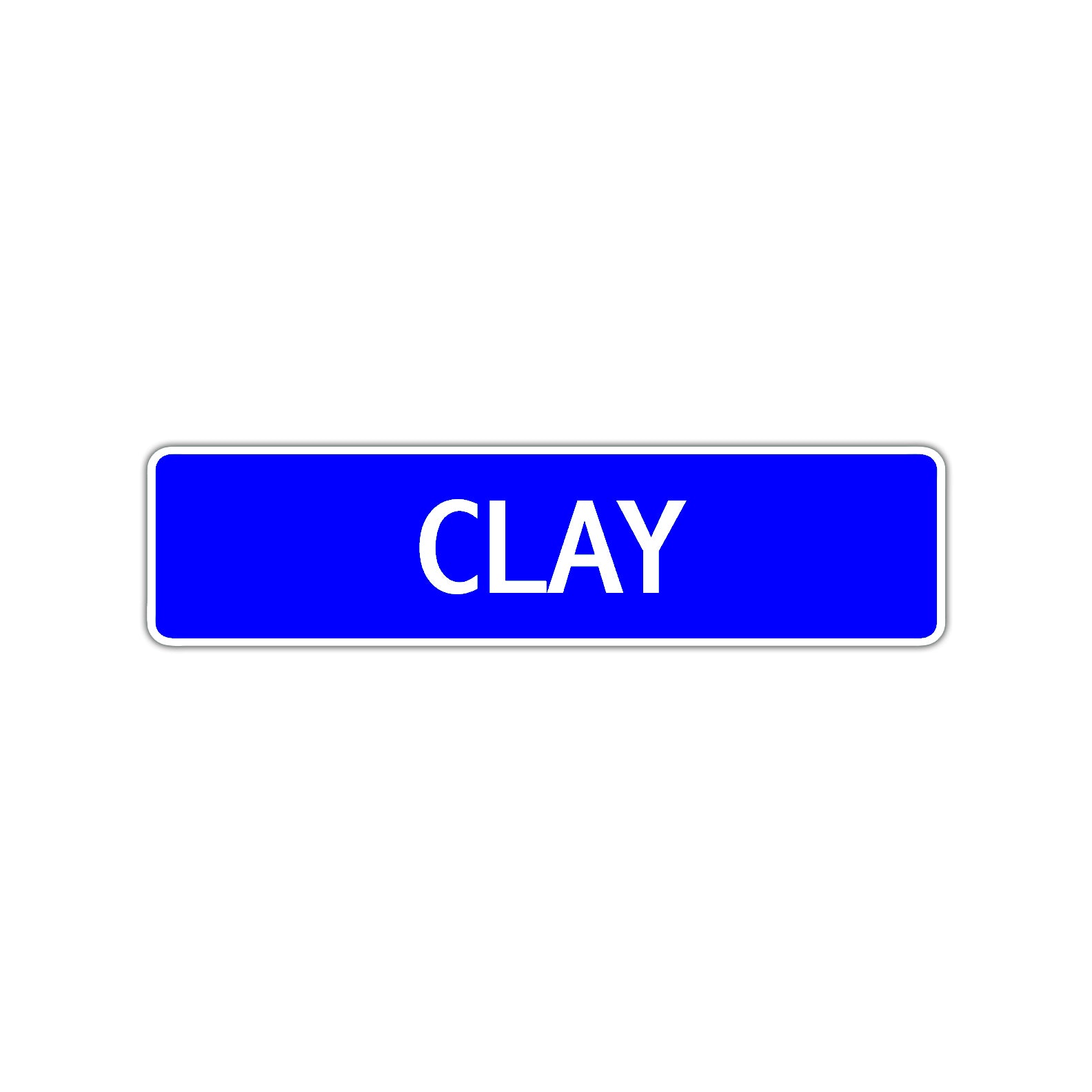Clay Street Sign Children Name Room Plate