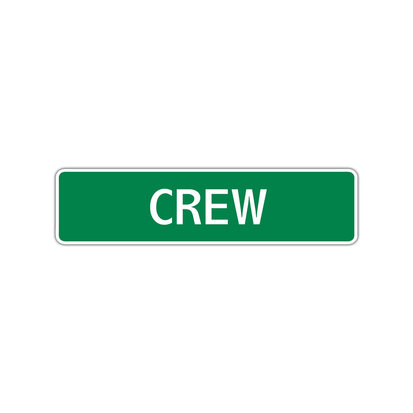 Crew Street Sign Children Name Room Plate