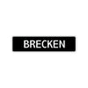Brecken Street Sign Children Name Room Plate
