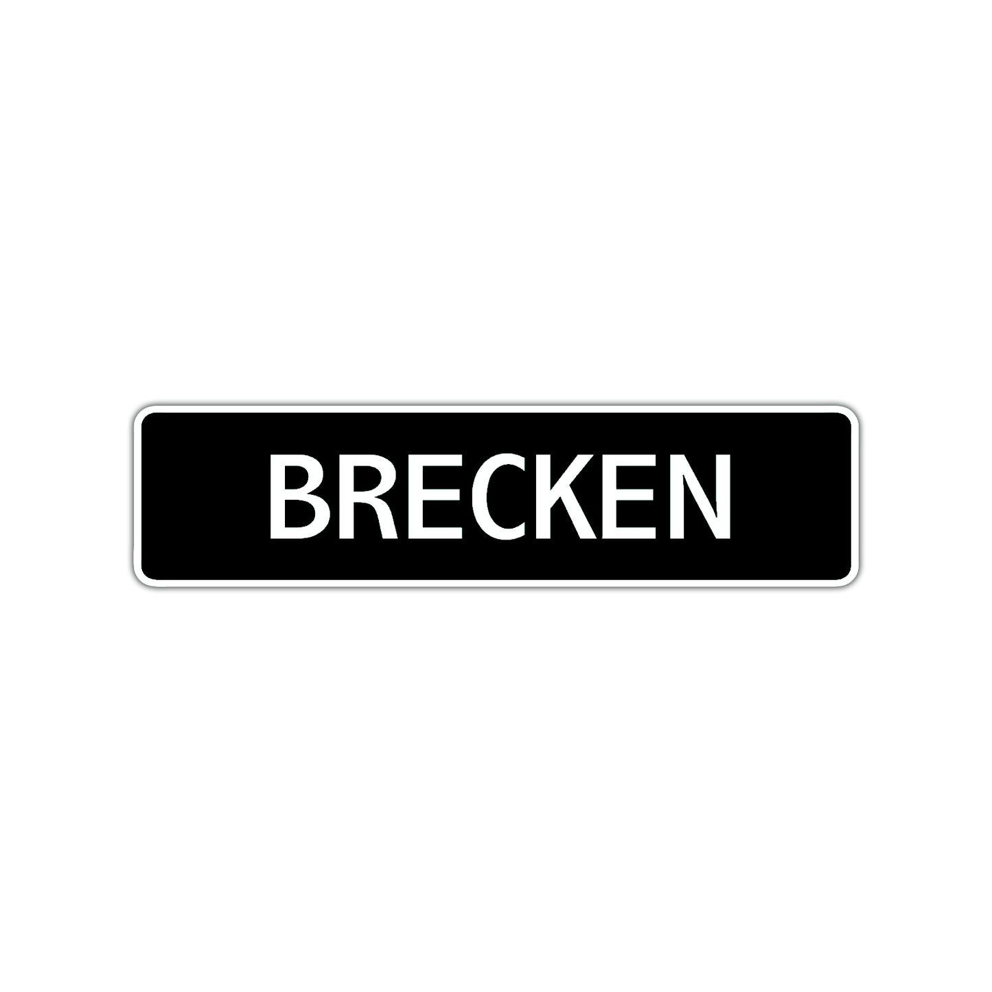 Brecken Street Sign Children Name Room Plate