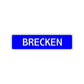 Brecken Street Sign Children Name Room Plate