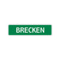 Brecken Street Sign Children Name Room Plate