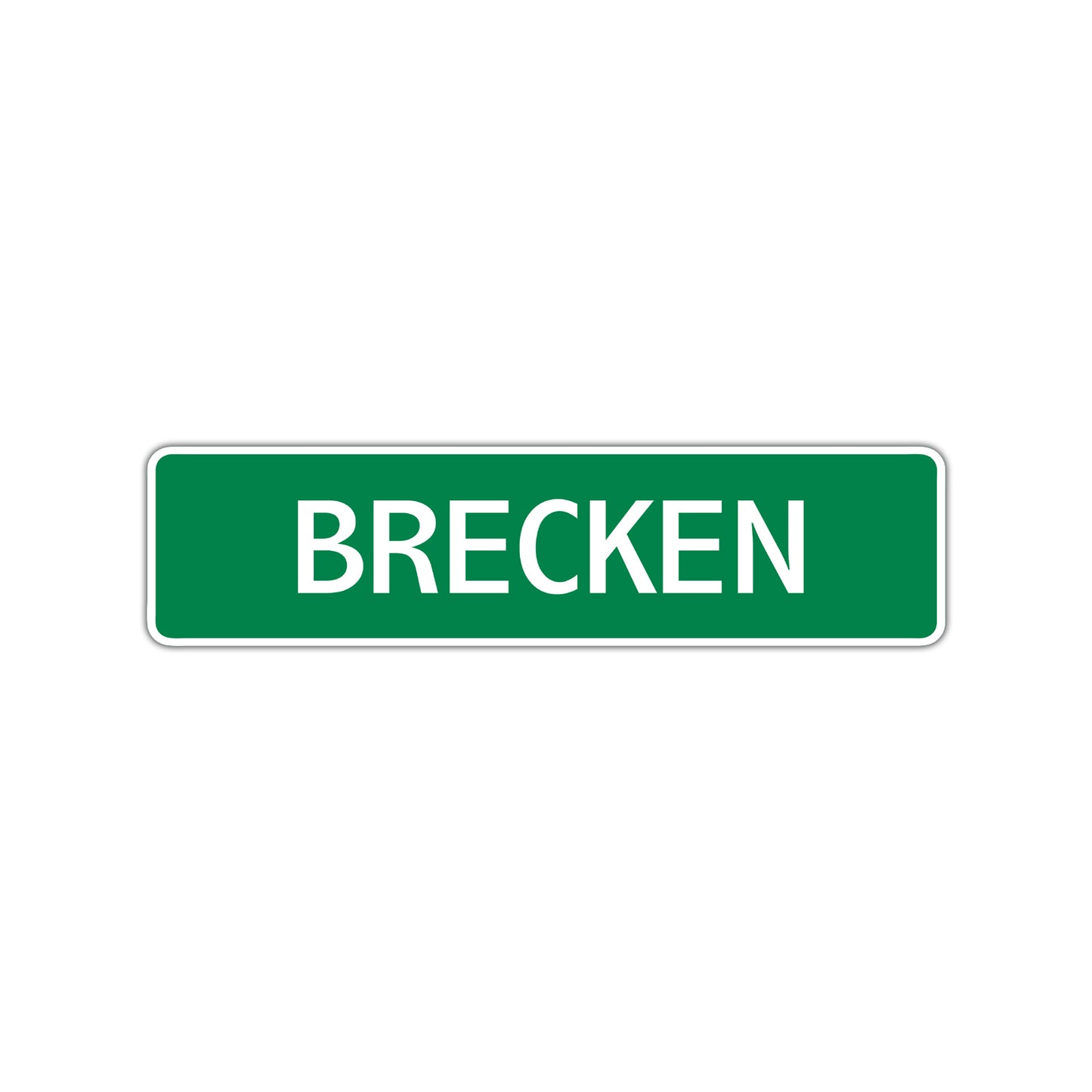Brecken Street Sign Children Name Room Plate