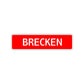 Brecken Street Sign Children Name Room Plate