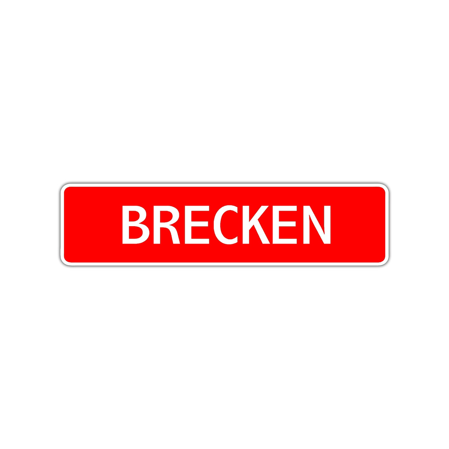 Brecken Street Sign Children Name Room Plate