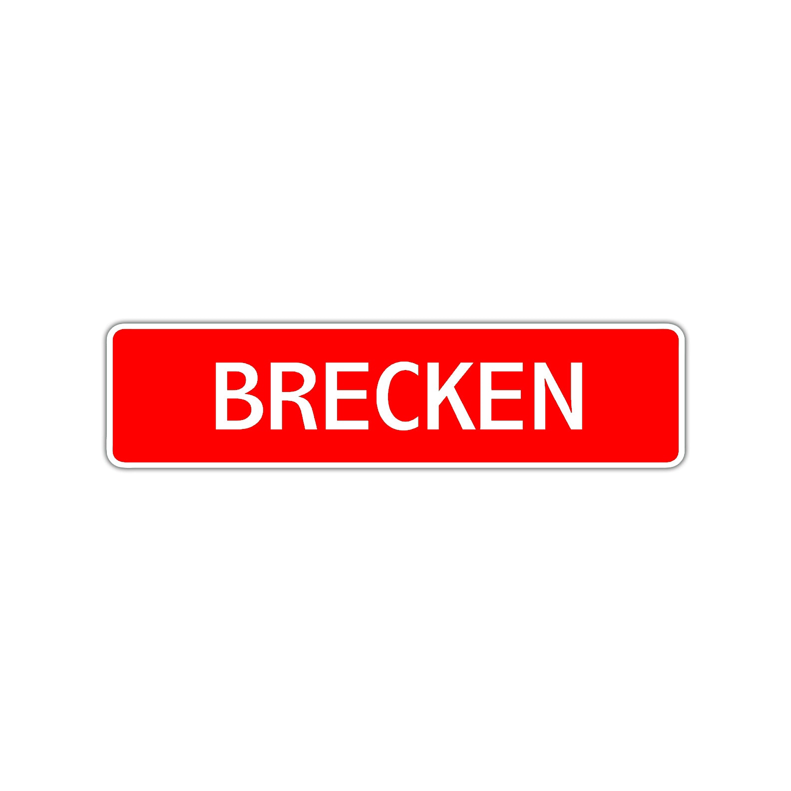 Brecken Street Sign Children Name Room Plate