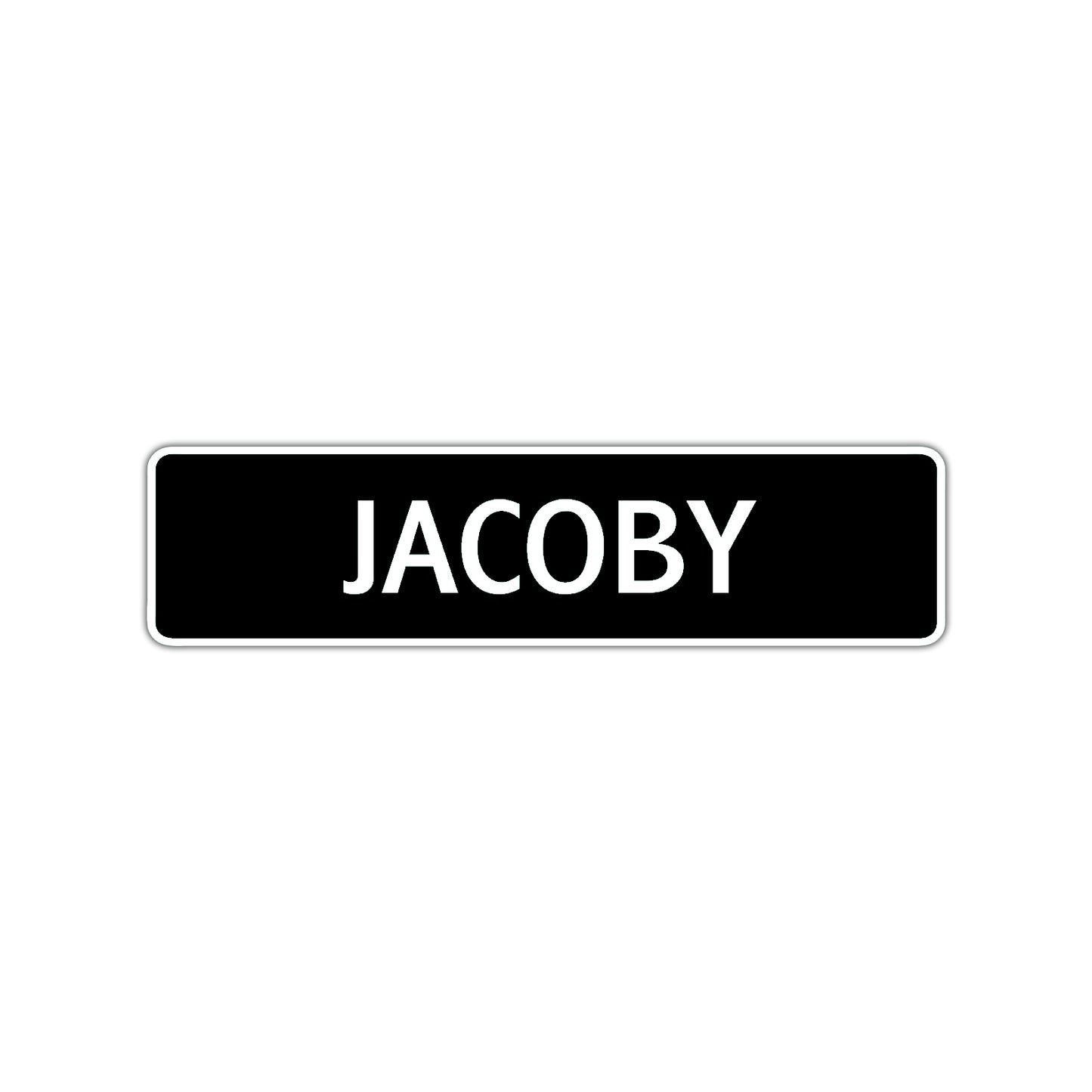 Jacoby Street Sign Children Name Room Plate