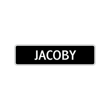 Jacoby Street Sign Children Name Room Plate