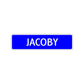 Jacoby Street Sign Children Name Room Plate
