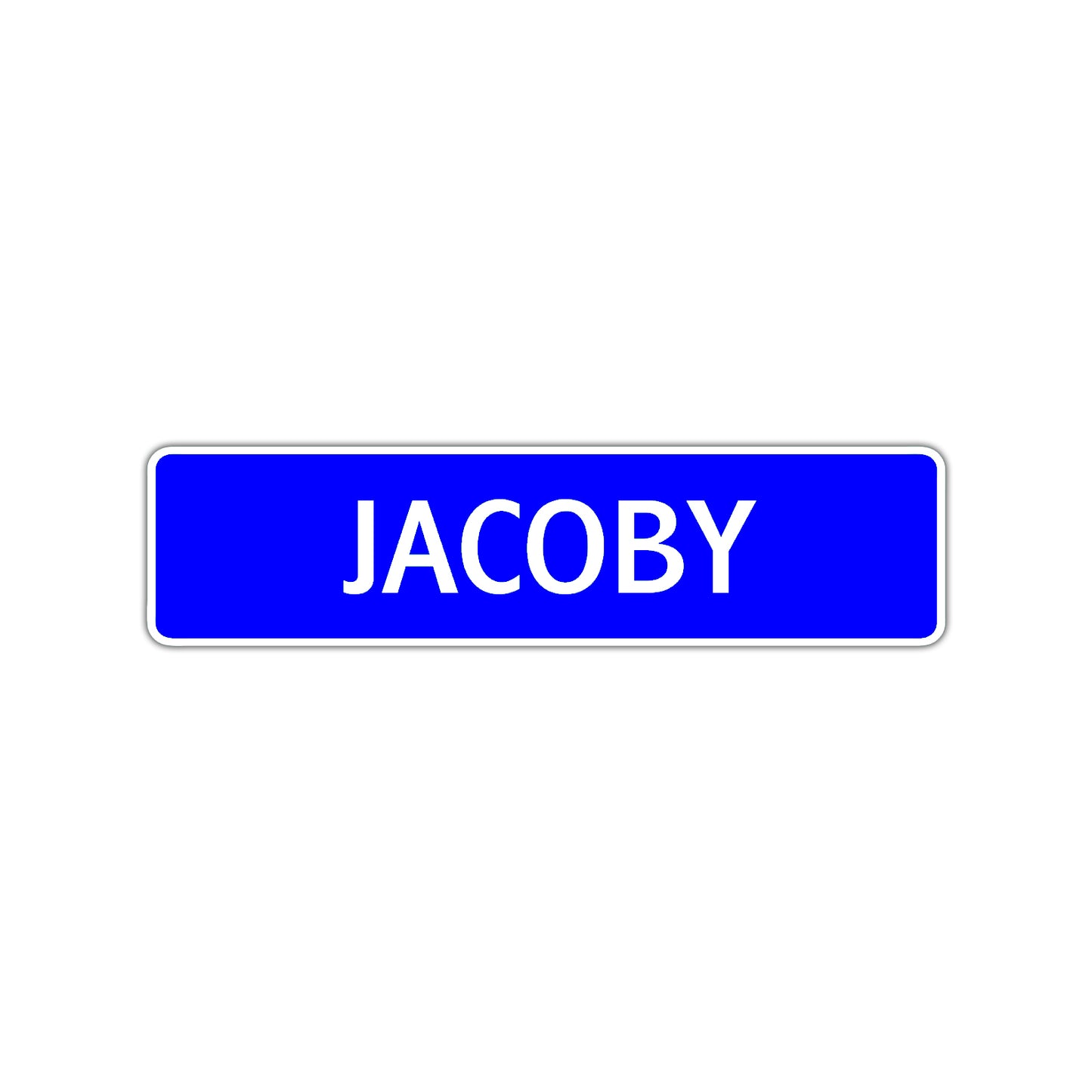 Jacoby Street Sign Children Name Room Plate