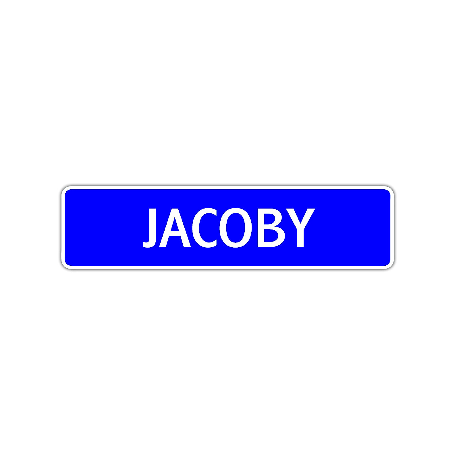 Jacoby Street Sign Children Name Room Plate