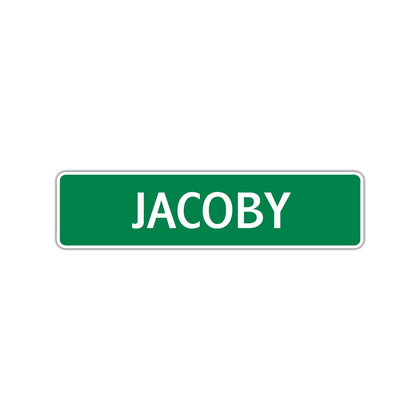 Jacoby Street Sign Children Name Room Plate
