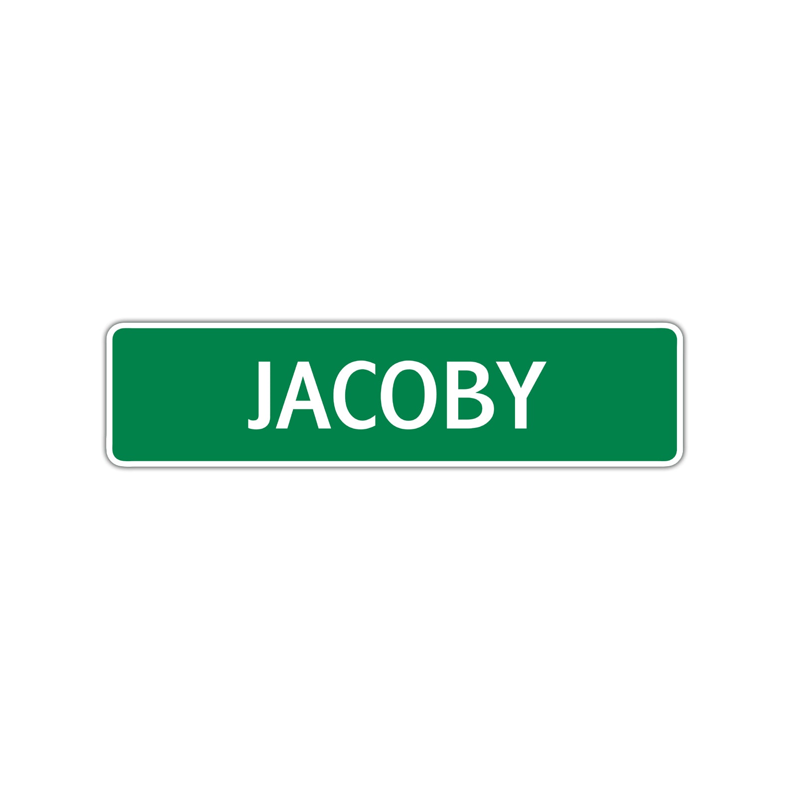 Jacoby Street Sign Children Name Room Plate