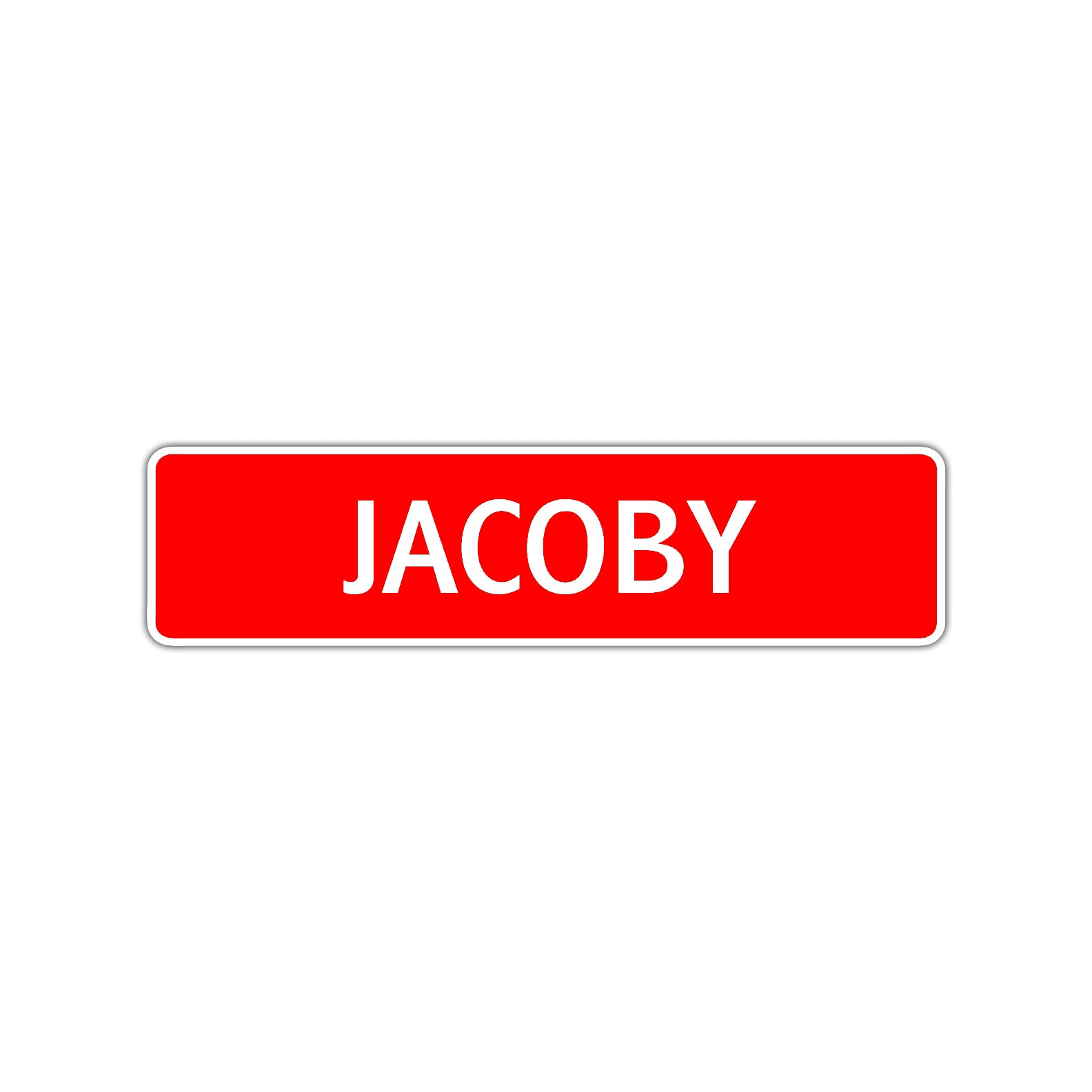 Jacoby Street Sign Children Name Room Plate