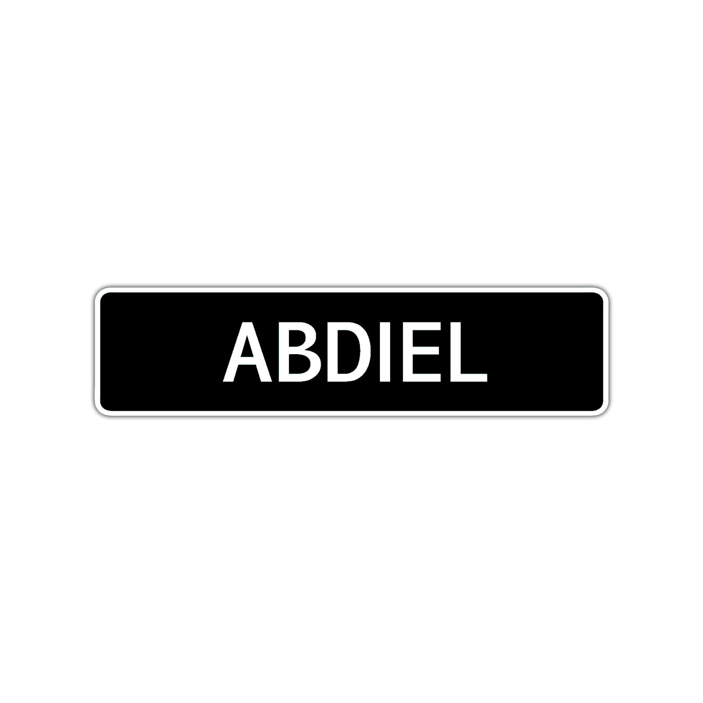 Abdiel Street Sign Children Name Room Plate