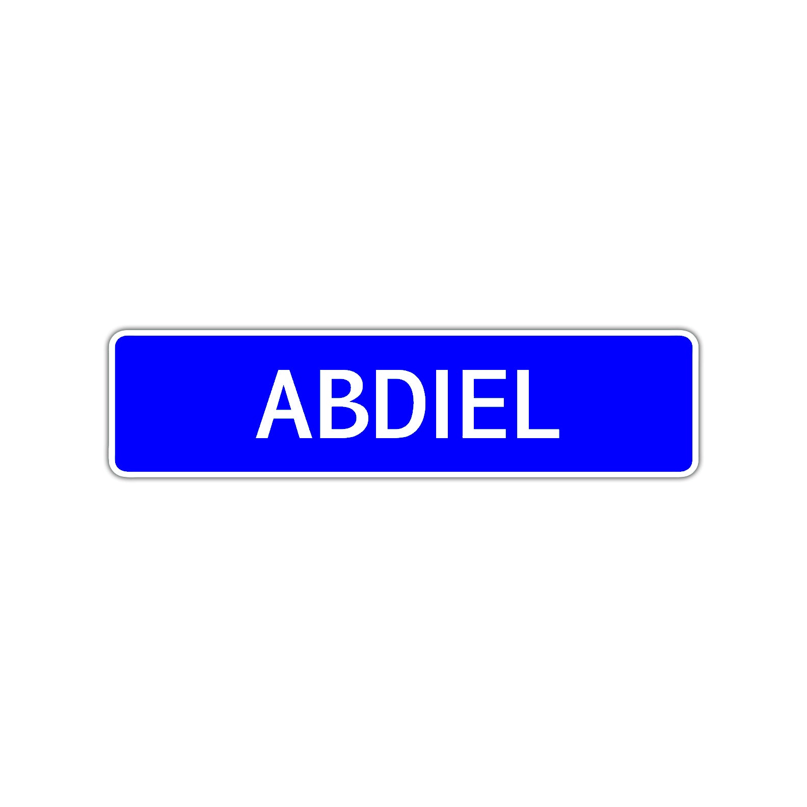 Abdiel Street Sign Children Name Room Plate