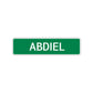 Abdiel Street Sign Children Name Room Plate
